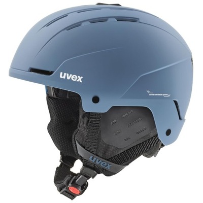 Kask Uvex narciarski 54-58 cm odcienie niebieskiego