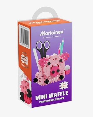 KLOCKI MINI WAFFLE PRZYBORNIK: ŚWINKA