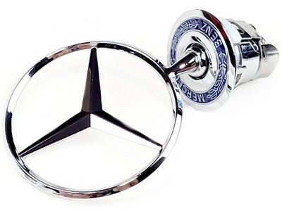 W211 W210 W203 W220 C E CLASS STAR ON HOOD EMBLEM CHROME 3D  