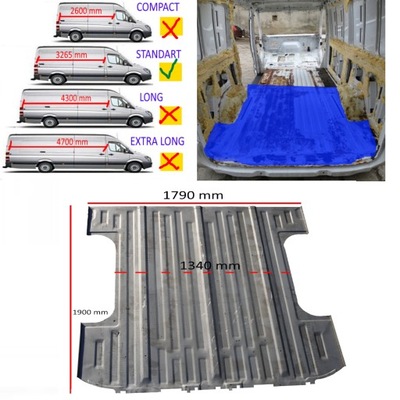 Пол задняя mercedes sprinter 906 06- стандарт фото №1