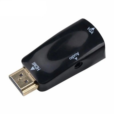 Adapter VGA męski na żeński kabel konwertera Audio HD 1080P do laptopa PC