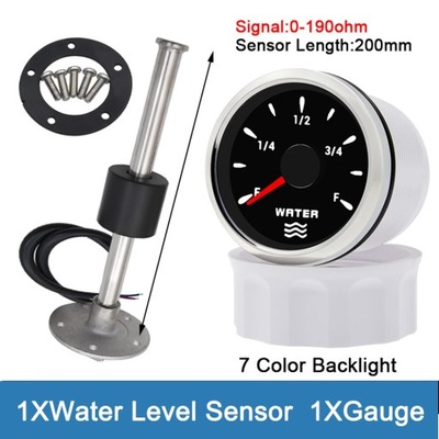 52MM WATER LEVEL GAUGE WITH 100-500MM WATER LEVEL СЕНСОР 0-190 OHM S~84143
