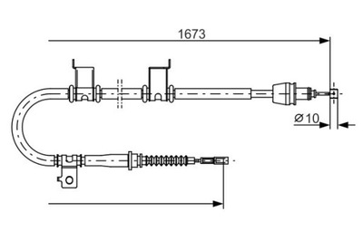 BOSCH 1 987 482 361 ТРОС, ТОРМОЗ СТОЯНОЧНИЙ