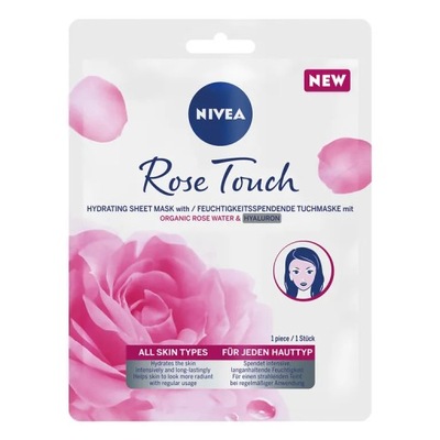 Rose Touch intensywnie nawilżająca maska z organic