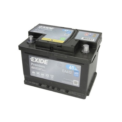 АККУМУЛЯТОР EXIDE PREMIUM 61AH 600A P+