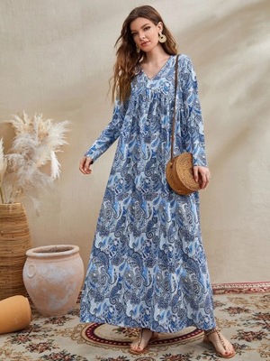 Sukienka w stylu arabskim długa boho M 38