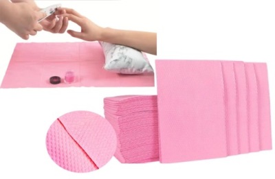 PODKŁADY SERWETY MATY PODFOLIOWANE OCHRONNE SKŁADANE - 50SZT - RÓŻÓWY