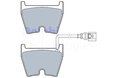 DELPHI ZAPATAS DE FRENADO PARTE DELANTERA AUDI A3 Q3 TT 2.5 05.13-  