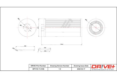 DRIVE+ ФИЛЬТР МАСЛА AUDI БЕНЗИН 4.2 02-05 ALLR OAD C5