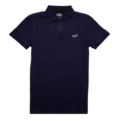 HOLLISTER _ ZNAKOMITA KOSZULKA POLO Z LOGO _ XS/S