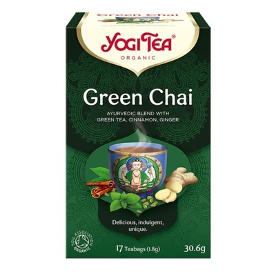 Yogi Tea, Green Chai, Herbata Zielony Czaj, 17 tor