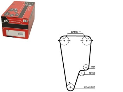 Ремінь розподільного валу honda civic vi integra 1.8 01.97-10 фото №1