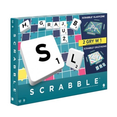 MATTEL GAMES GRA TOWARZYSKA SCRABBLE GRA PLANSZOWA NOWA WERSJA