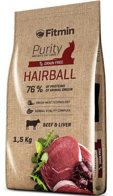 Fitmin Purity Hairball 1,5kg Karma dla Kota