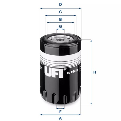 FILTRAS ALYVOS UFI 23.164.03 