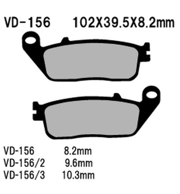 VESRAH КОЛОДКИ ТОРМОЗНЫЕ KH142/196 SPIEK METALICZNY (ЗОЛОТЫЕ)