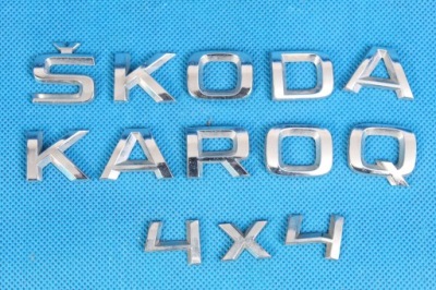 Skoda karoq эмблема хром крышки задняя 4x4 18r 5ja853687 фото №1