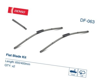 Щетки дворник 650+400 плоское - denso df-063 фото №1