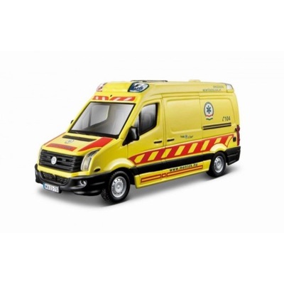 Model Auto Bus BBURAGO 1:50 VOLKSWAGEN VW CRAFTER Ambulans Karetka