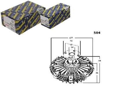 Вязкостная муфта сцепление вязкостная [japanparts] фото №1