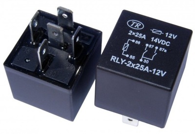 Реле автомобильный 12v 2x25a фото №1