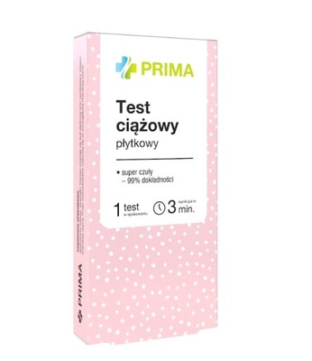 PRIMA Test ciążowy płytkowy 1 sztuka