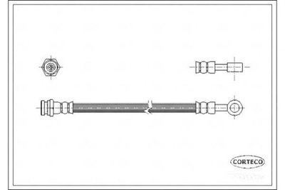 ПАТРУБОК ТОРМОЗНОЙ GIĘTKI CORTECO