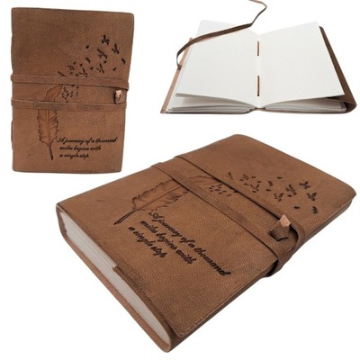 Notes skórzany Retro z Inskrypcją 200 stron