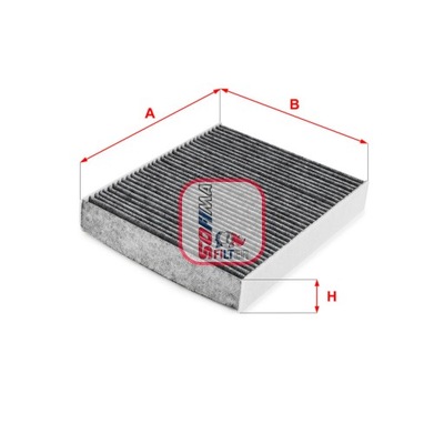 FILTER CABINWITH CARBON SOFIMA WITH 4296 CA  