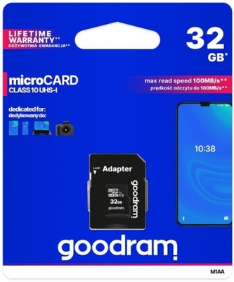 Karta pamięci GOODRAM 32GB MicroSDHC C10