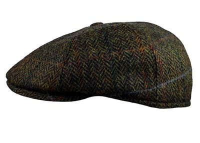 Kaszkiet Harris Tweed Jerry II -zielony WITLEATHER