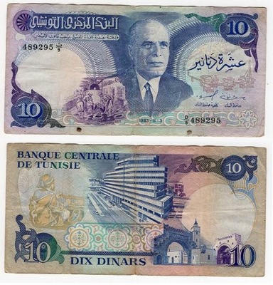 TUNEZJA 1983 10 DINARS