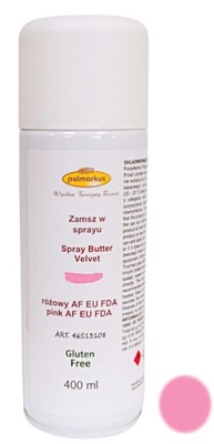 Zamsz w sprayu spożywczy RÓŻOWY 400 ml