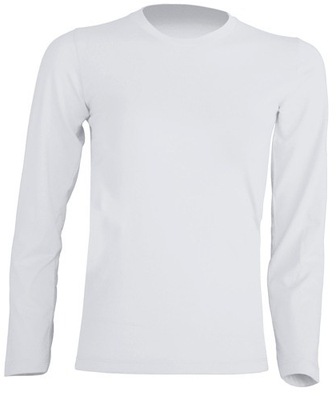 T-SHIRT bluzka biała pod albę 7-8 długi rękaw 128