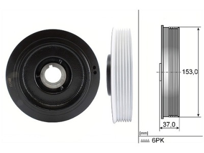 Schaeffler ina 544 0058 10 шків, wał колінчастий фото №1