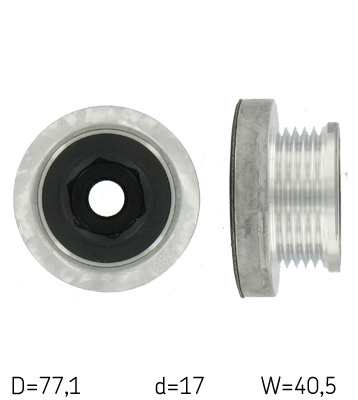 Skf сцепление генератора dacia, renault фото №1