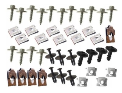 Bmw 3 e46 набор клипсы защита двигателя болты винт фото №1