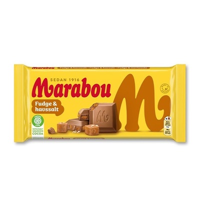 Marabou Fudge & Havssalt czekolada z toffee i solą morską 185g