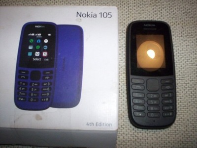 Telefon komórkowy Nokia 105 4 MB / 4 MB czarny Dual SIM