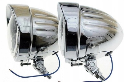 REFLEKTORY LIGHTBARY LAMPA PRZÓD 4,5 CALA CHROM