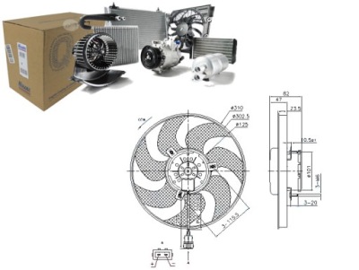 Вентилятор радиатора ford galaxy; vw sharan 2.8 09 фото №1