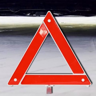 Car Emergency Breakdown Warning Triangle Red Refle 