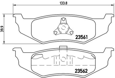 ZAPATAS DE FRENADO BREMBO P11010  