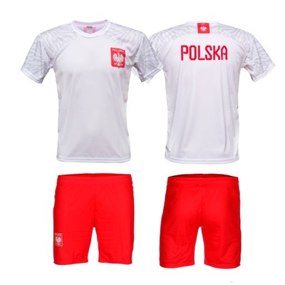 Komplet strój Sportowy POLSKI POLSKA 146cm