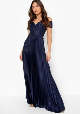 BOOHOO PLISOWANA MAXI SUKIENKA 156 XXJ__S