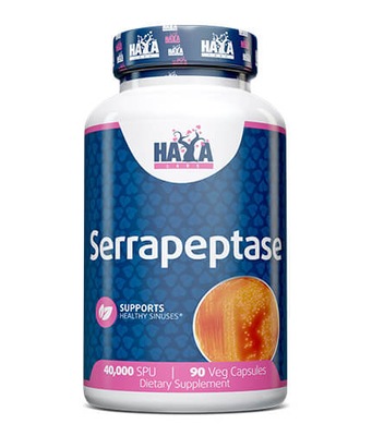 Haya Labs Serrapeptaza 40000 mg 90 kapsułek