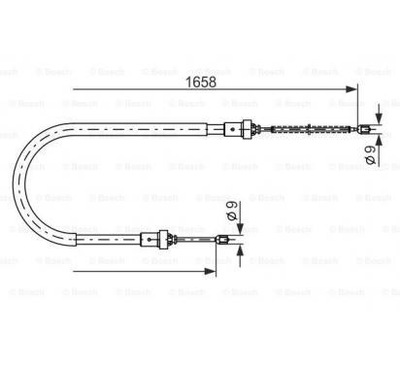 BOSCH CABLE FRENOS 1 987 482 234  