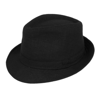 R128 Klasyczny kapelusz dziecięcy czarny r.54