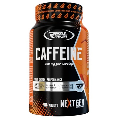 KOFEINA | ENERGIA | POBUDZENIE | Real Pharm Caffeine 200mg 90 tabletek