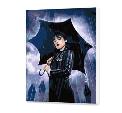 Malowanie po Numerach Wednesday Addams 40x50 cm